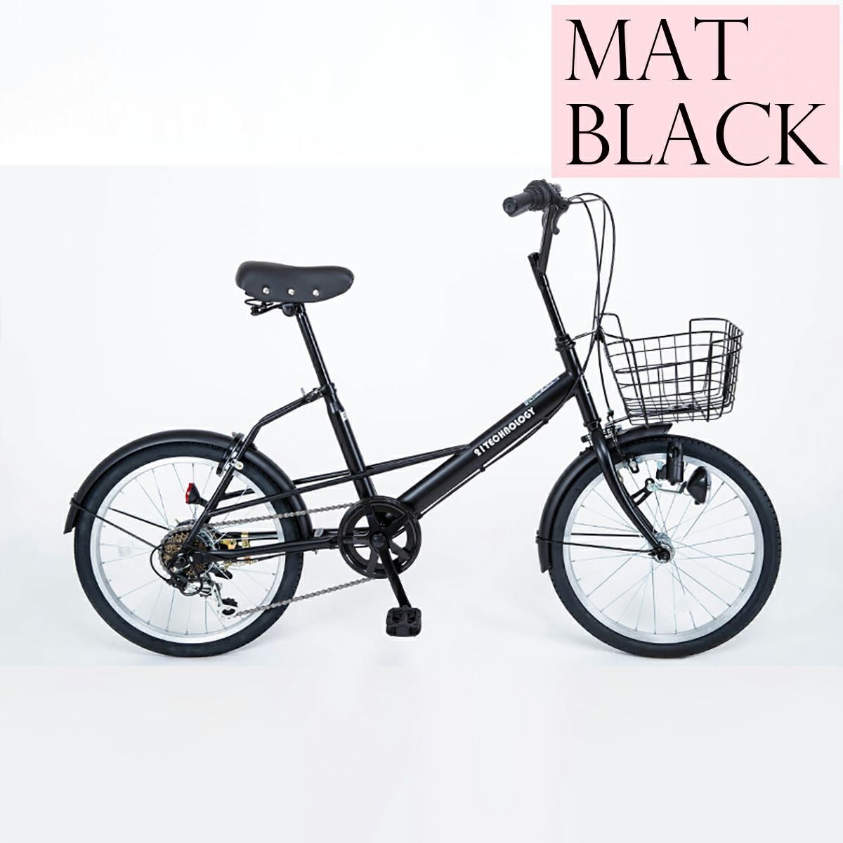 【前輪チューブ・チェーン新品！】6段変速　20インチミニベロクロス　ホワイト シマノ（SHIMANO） 自転車 ミニベロ クロスバイク 20インチ シマノ製6